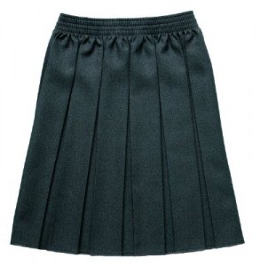 l_Girls box pleat skirt